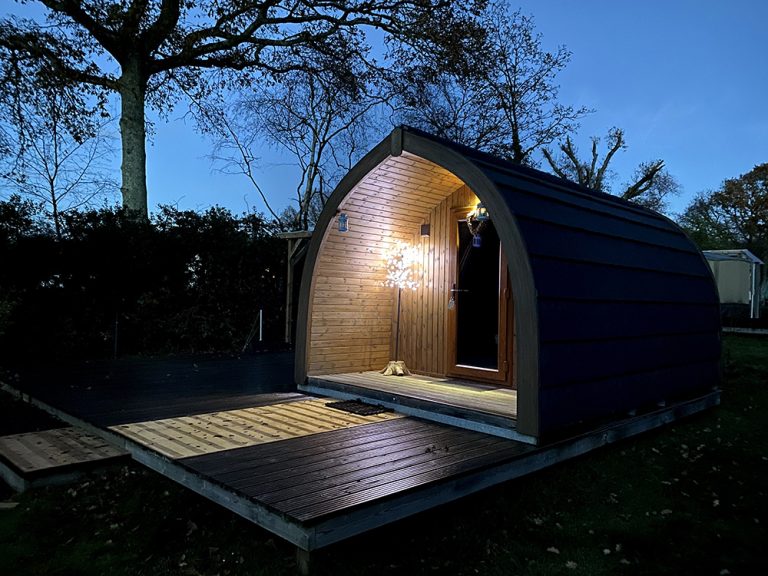 Glamping pod at Back of Beyond
