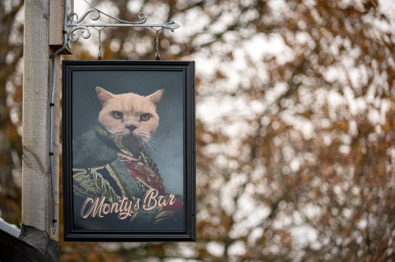 Monty's Bar sign