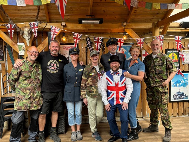 Back of Beyond team dressed up for VE Day 80th anniversary event