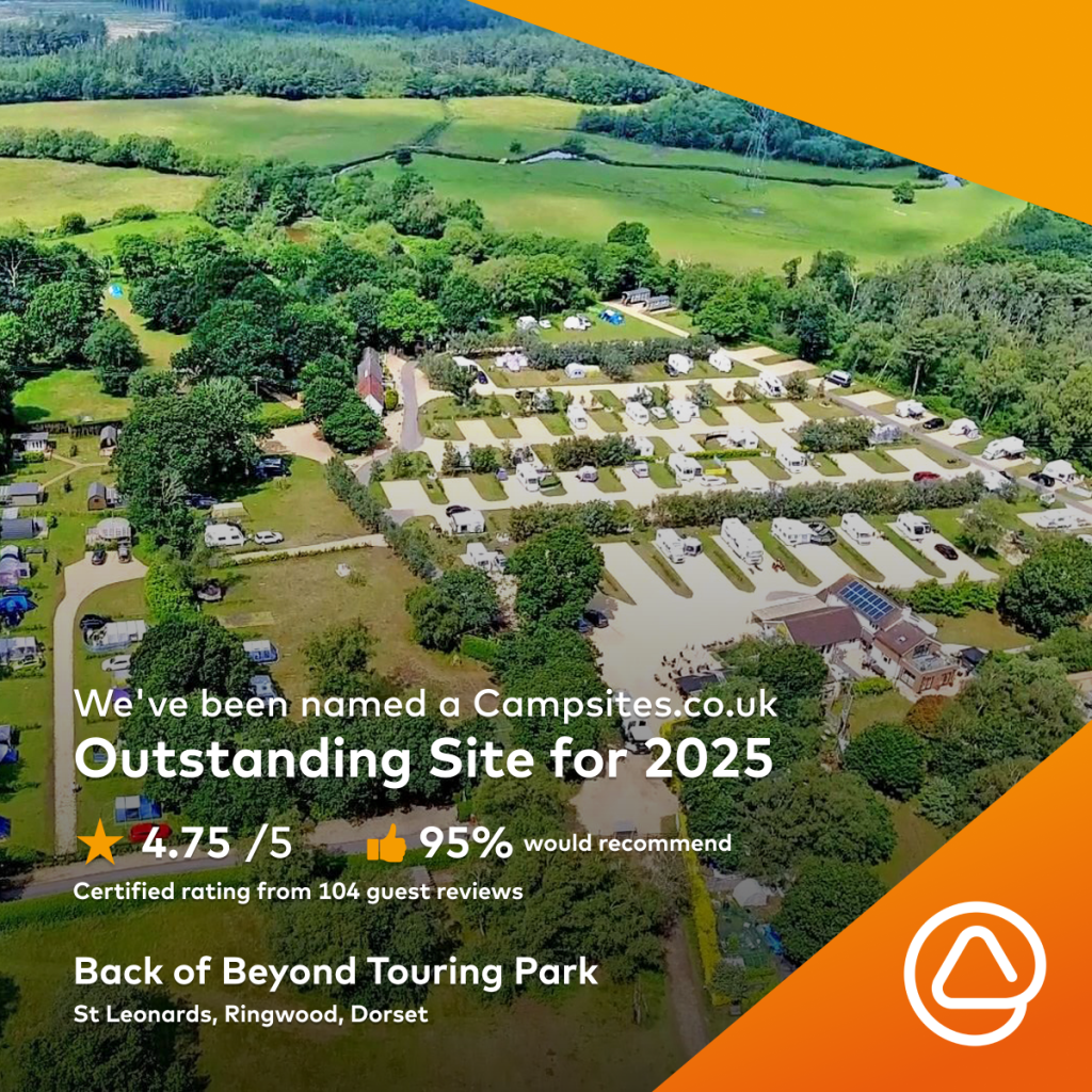 Outstanding Site graphic from Campsites.co.uk