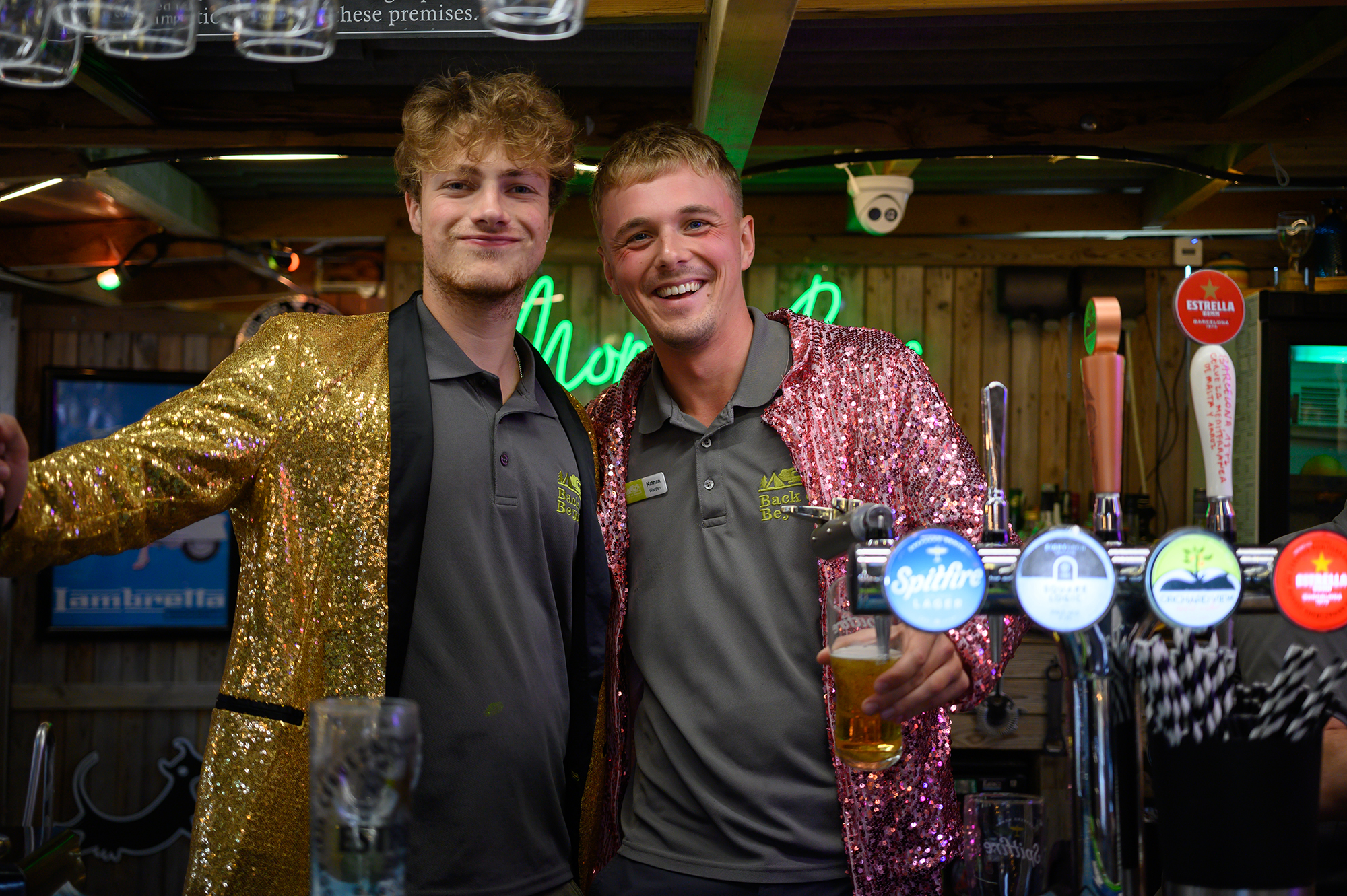 Hayden and Nathan from Back of Beyond ready for quiz night