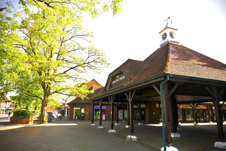 The Ferndown Centre shopping area, Ferndown