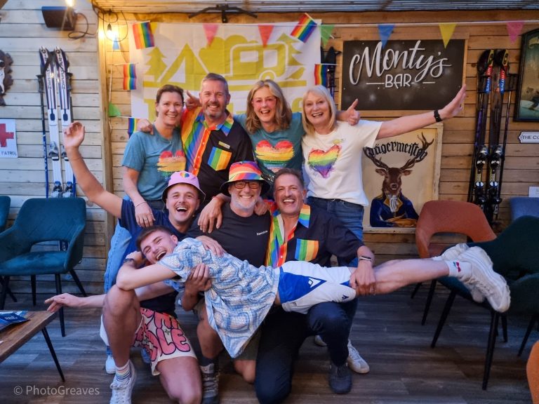 The Back of Beyond team dressed up for the first Pride weekend