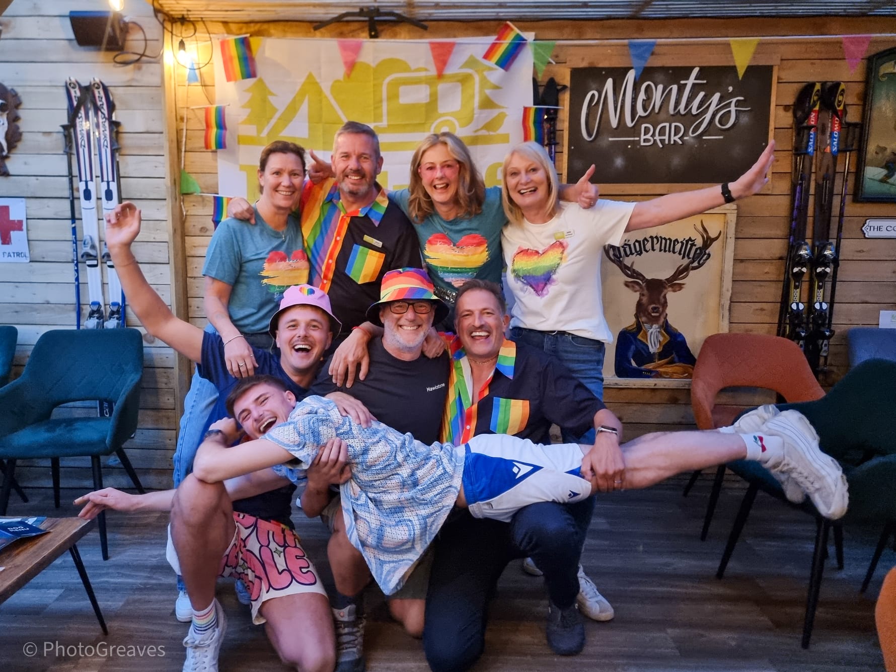 The Back of Beyond team dressed up for the first Pride weekend
