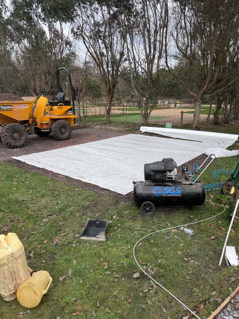 Conversion to astroturf pitch in Damson