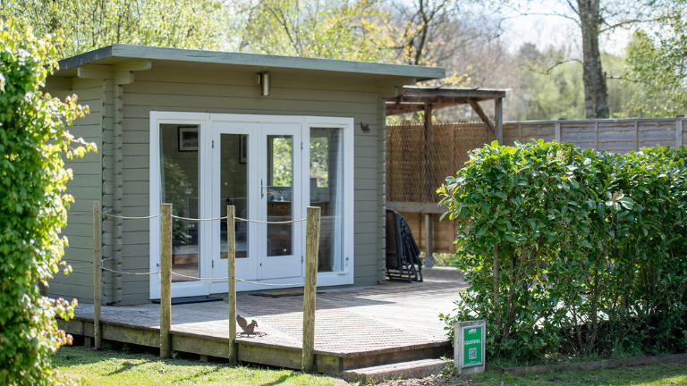 The exterior of Squirrel lodge